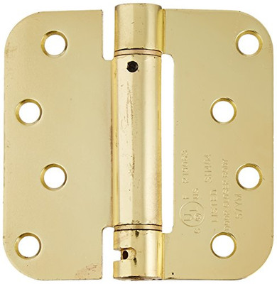 Deltana DSH4R53/4  Single Action Steel 4-Inch x 4-Inch x 5/8-Inch Spring Hinge.