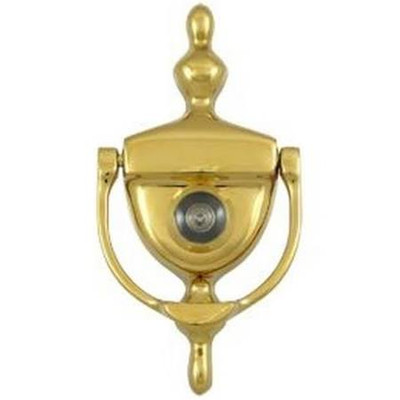DEL DKV630CR003 CR003 VICTORIANDOOR KNOCKER VIEWER BRASS Deltana DKV630CR003 Door Knocker-Viewer, Lifetime Brass Finish