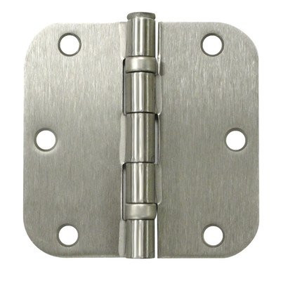 Deltana S35R5BB4 3.5 in. x 3.5 in. Heavy Duty Ball Bearing Steel Hinge - Pair (Set of 10) (Brushed Brass).