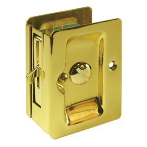 Deltana SDLA325U26D  Satin Chrome HD Pocket Locks Adjustable 3 1/4 x 2 1/4 inch Privacy