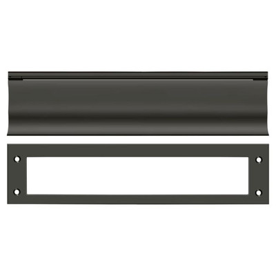 Deltana MS0030U10B  13 Inch x 3-1/16 Inch Heavy Duty Mail Slot Oil Rubbed Bronze MS0030U10B .