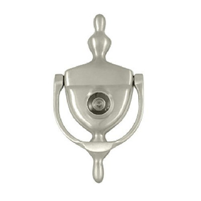 Deltana DKV630U15  Door Knocker with Viewer 1-3/4-Inch Max Door Thickness Color: Satin Nickel Model: DKV630U15 .