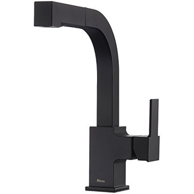 Pfister LG534-LPMB Arkitek Arkitek Single Handle Pull-Out Kitchen Faucet Matte Black LG534LPMB