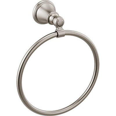 Delta 73246 Faucet -SS Woodhurst Towel Ring Brilliance Stainless Steel