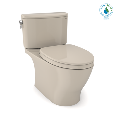 Toto MS642124CEFG#03 Nexus One-Piece Elongated 1.28 Gpf Universal Height Toilet With Cefiontect And Ss124 Softclose Seat, Washlet+ Ready, Bone MS642124CEFG03
