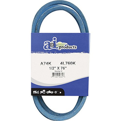 PIX BELTS A74K Pix A & I Products Blue Kevlar V-Belt with Kevlar Cord - 76in.L x 1/2in.W, Model# /4L760K