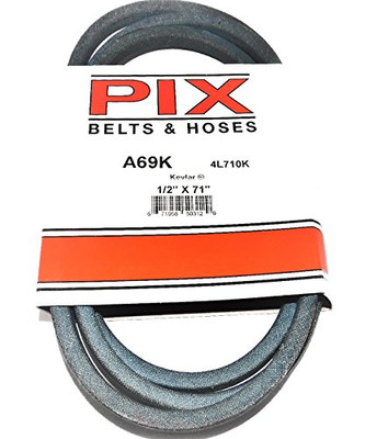 PIX BELTS A69K Pix A & I Products Blue Kevlar V-Belt with Kevlar Cord - 71in. x 1/2in, Model# /4L710K