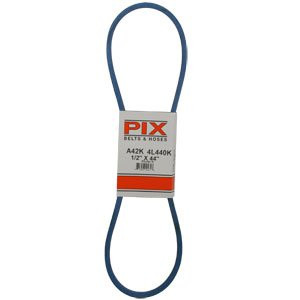 PIX BELTS A42K 1/2" X 44" Blue Kevlar Belt, Use To Replace MTD 754-0189, 754-0222, 754-0274 Simplicity 2174911SM.