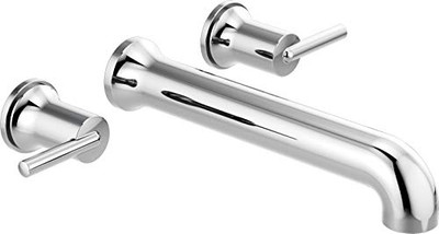 Delta DT5759WL Trinsic Wall Mounted Tub Filler Chrome T5759WL.