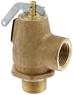 CONBRACO 45452 Apollo Valve 13-211 Series Bronze Safety Relief Valve, ASME Steam, 15 psi Set Pressure, 3/4" NPT Male x Female