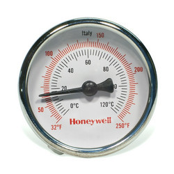 Honeywell 65493 , Inc. 2 inch Thermometer with Thermowell, 1/2 in. Sweat Connection.