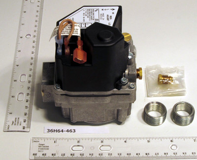 WHITE-RODGERS 14009 Series 36H Fast Opening Double Stage Opening Natural/Lp Gas Valve, 3/4" x 3/4" Pipe, -40 Degree - 175 Degree F Temperature Range, 24Vac