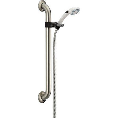 Delta 52001-DS Universal Showering Components Adjustable Slide Bar / Grab Bar 2-Setting Hand Shower 138486