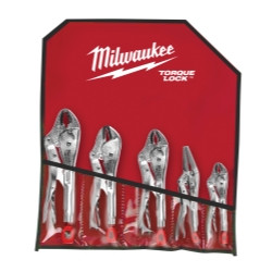 MILWAUKEE MLW48-22-3695 5 Pc.Locking Plier Auto Kit Electric Tools.