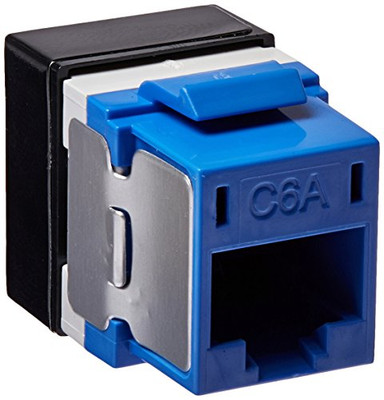 HUBBELL HJ6ABHubbell Jack, CAT6A, Universal, Blue (Pack of 25)