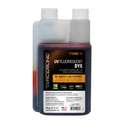 Tracer Products TRATP3400-16 16 oz (473 ml) bottle of fluid dye for oil-base.