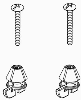 Kohler K1239016 1239016 Part Seat Assembly Hardware Pack, Unfinished