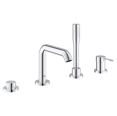 Grohe 1957800A  Essence Four-Hole Bathtub Faucet with Handshower, Starlight Chrome