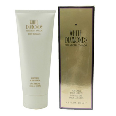 WHITE DIAMONDS BLWHITEDIAM6.8 ELIZABETH TAYLOR by ELIZABETH TAYLOR 6.8 OZ PERFUMED BODY LOTION WOMEN BOX 1991