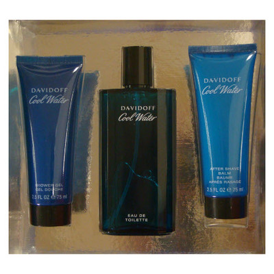 COOL WATER GSMCOOLWATER3PC4.2AS DAVIDOFF by DAVIDOFF 3 PIECE GIFT SET - 4.2 OZ EAU DE TOILETTE SPRAY, 2.5 OZ AFTERSHAVE BALM, 2.5 OZ SHOWER GEL MEN GIFT SET 1988