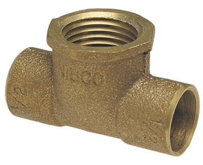 "Nibco" B14720L 712R-LF 11/2 X 11/2 X 3/4 C X C X F Tee Cast
