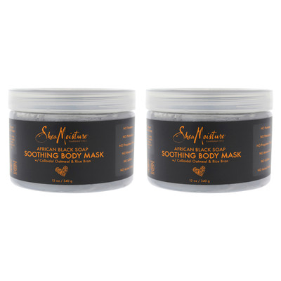 African Black Soap Soothing Body Mask - Pack of 2