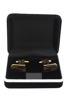 Polanni CUFF-1005 B2 Cufflinks W 2 x L 1.2 cm Cufflinks Men Now you can look like success with these gold pla