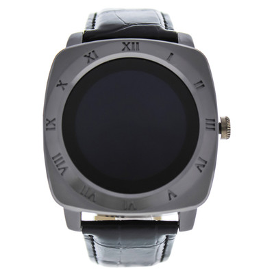 Eclock U-WAT-1070 EK-F3 Montre Connectee Black Leather Strap Smart Watch