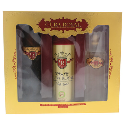 Cuba M-GS-3163 Royal by , 3 Piece Gift Set for Men