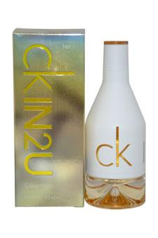 CALVIN KLEIN W-4106 - One for Him. One for Her. Ckin2u Him and Her - Eau De Toilette Spray Each .05oz Miniature Size - Travel