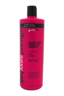 Sexy Hair U-HC-10633 Vibrant Sulfate-Free Color Lock Shampoo 33.8 oz Shampoo Unisex