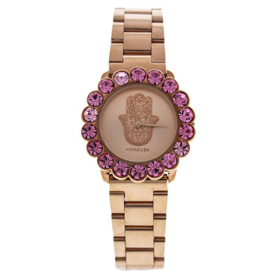 Manoush W-WAT-1505 MSHSCRG Scarlett Hand - Rose Gold Stainless Steel Bracelet Watch