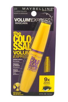Maybelline W-C-5297 The Colossal Volum Express Mascara - # 231 Classic Black 0.31 oz Mascara Women