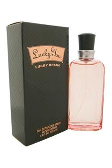 CLAIBORNE W-1347 Lucky You By Lucky Brand For Women. Eau De Toilette Spray 3.4 Oz.