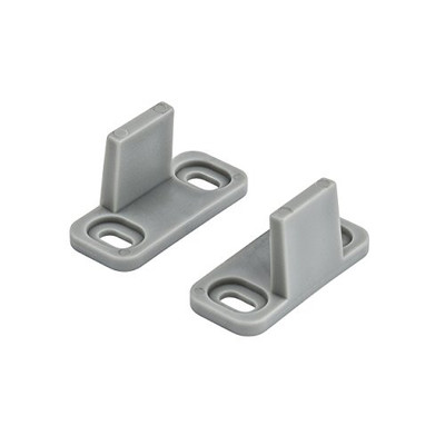National Hardware N187094 N187-094 V1072 Sliding Door Hardware Double Floor Guide in Grey