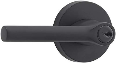 Baldwin ENTUBCRR190  Tube Single Cylinder Keyed Entry Door Lever Set with Contemporary Round Rose