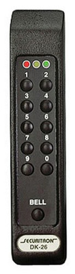 Securitron DK26BK SEC DK-26BK 59 CODE BLACK NARROW DIGITALENTRY SYSTEM