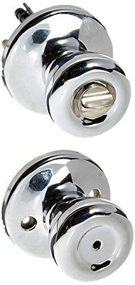 KWIKSET 300T26V1 300T Security Series Tylo Privacy Door Knobset, Polished Chrome
