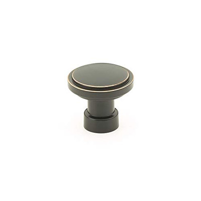 Emtek 86697US10B Haydon Cabinet Knob 1-1/4" Dimension, Oil Rubbed Bronze