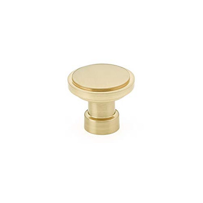 Emtek 86698US4 Haydon Cabinet Knob 1-3/4" Dimension, Satin Brass