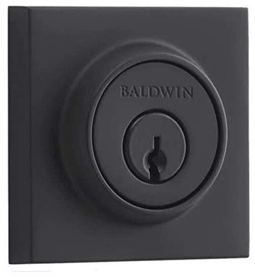 Baldwin SCCSD190  Contemporary Single Cylinder Deadbolt, Satin Black