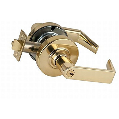 SCHLAGE ND82PDRHO605 commercial ND Series Grade 1 Cylindrical Lock, Institution Function, Rhodes Lever Design, Bright Brass Finish