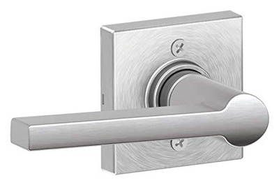 SCHLAGE J170SOL626COL  Solstice Non-Turning One-Sided Dummy Door Lever with Decorative Colton Trim from The J-Series