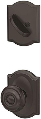 SCHLAGE FC59GEO622CAM  Custom Georgian Single Cylinder Sectional Interior Pack with Camelot Rose - Exterior Handleset Sold Separately