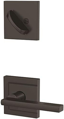 SCHLAGE FC59LAT622ULD  Custom Latitude Single Cylinder Sectional Interior Pack with Upland Rose - Exterior Handleset Sold Separately