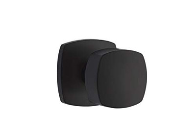 Emtek 5306FRKUS19 Full Dummy Set, Urban Modern Rosette, Freestone Knob, Flat Black