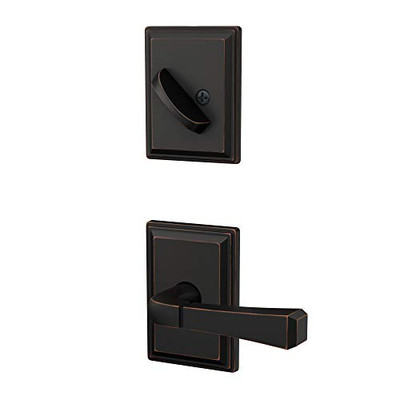 SCHLAGE FC94RVT716GDV  Custom Rivington One-Sided Dummy Interior Pack with Grandville Trim - Exterior Handleset Sold Separately