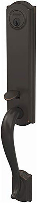 SCHLAGE FCT58CAM716  Custom Camelot Keyed Entry Single Cylinder Half Plate Handleset - Exterior Only