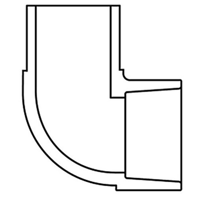 SPEARS 409-025 2-1/2 SPXSLIP 90 S40 PVC (10/BX)