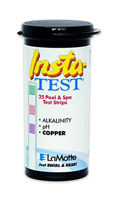 LAMOTTE CHEMICAL 3001-G-12 COPPER/PH/ALK STRIP 25STRIPS